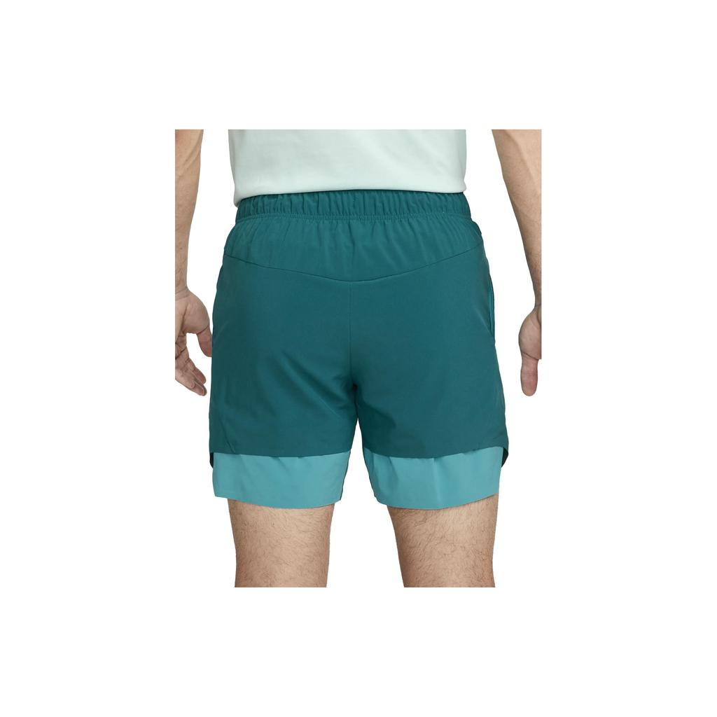 Nike Court Dri-FIT Slam Logo Print Comfortable Mid-Rise Fitted Moisture-Wicking Sports Shorts Men Shorts Green DX5532-381