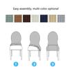 Retro Home Round Back Seat Chair Cover Polar Fleece Slipcovers Protector Case Chair Cover For Room Kitchen Hotel Banquet Cover