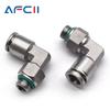 PL G Thread 304 Stainless Steel Joint Pneumatic Quick Coupling Elbow Male Thread 1/8" 1/4" 3/8" 1/2" BSP Trachea Quick Coupling car Pressure
