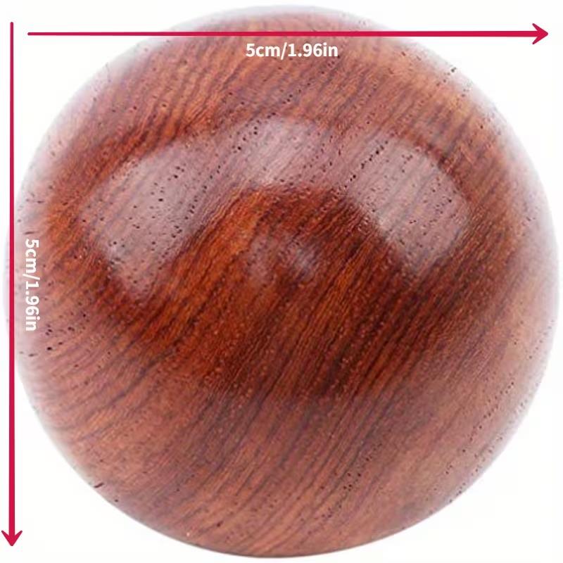 1/3pcs Pack Wooden Rolling Ball Set – Hand Massage & Exercise Balls, Stress Relief, Relaxation Gift