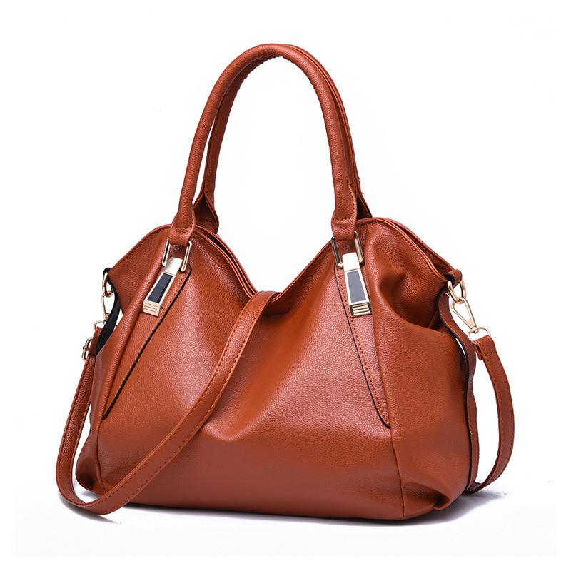 Fashionable Soft Leather Handbag Large Capacity Women's Bag Women's Single Shoulder Messenger Bag