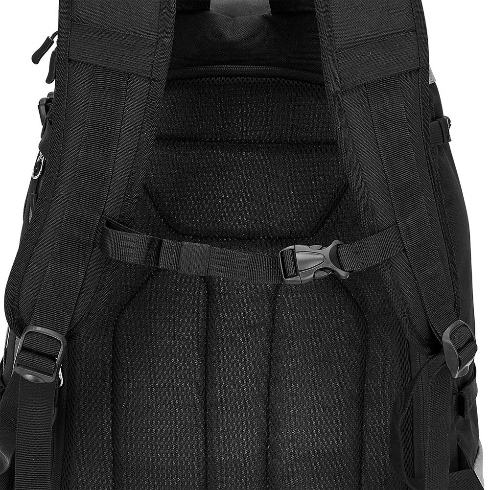 65L Ski Snowboard Boots With Split Level Design Skiing Gear Bag Travel Backpack For Ski Helmets Goggles Accessories Men Women 21x15x13 In