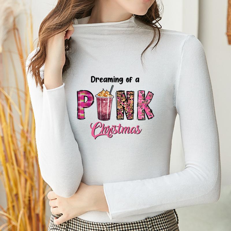 2023 Christmas Patch For Clothes Barbie Pink Clothes Stickers Diy Parches Ropa Heat Press Appliqued Iron On Heat Transfer Thermo