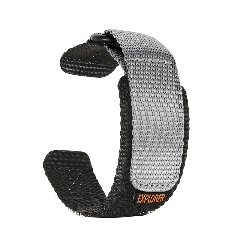 

16mm 18mm New Velcro Nylon Loop Bracelet For Casio DW-5600/5610/GA2100/110/100/AE1200 18mm сірий
