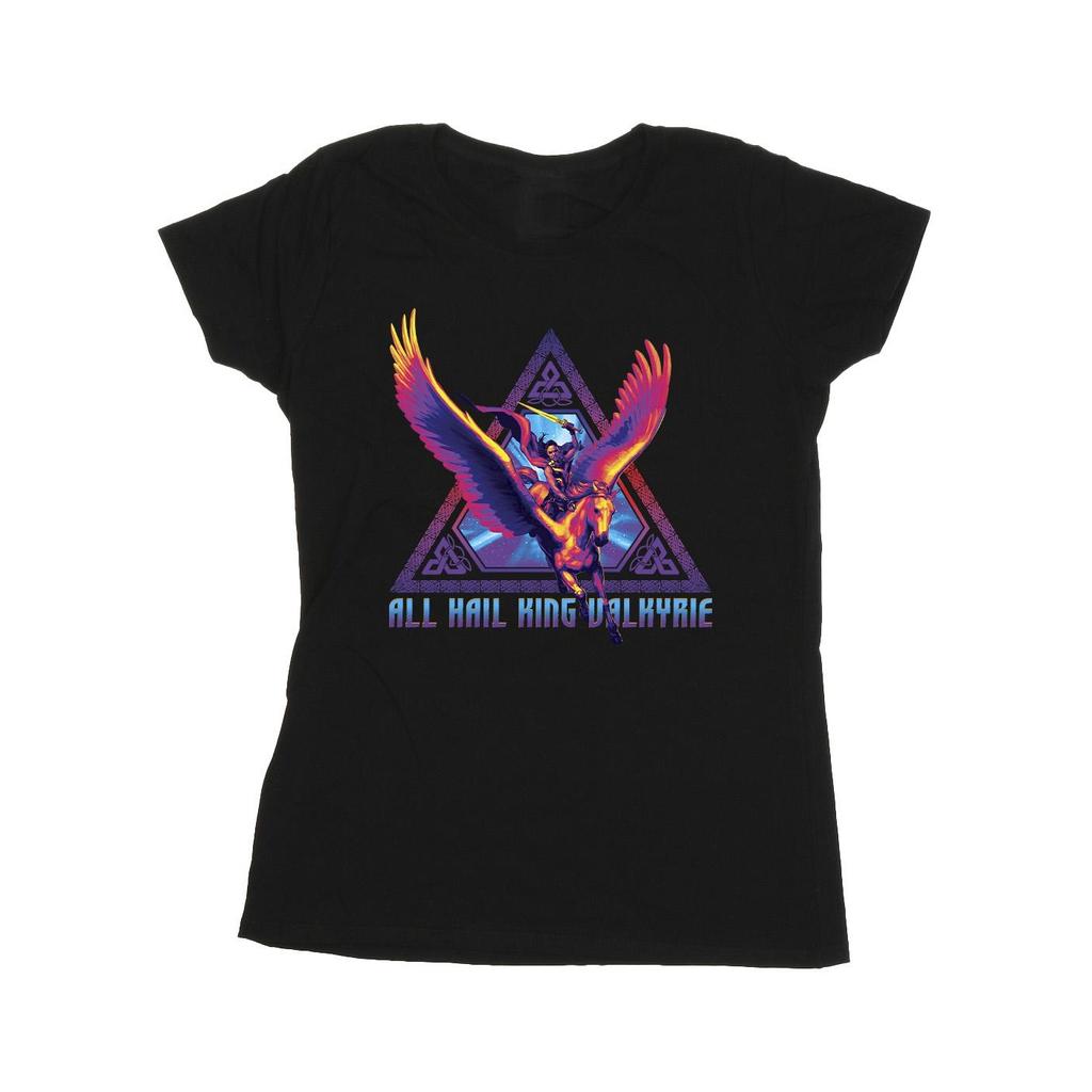 Marvel Womens/Ladies Thor Love And Thunder Valkyrie Cotton T-Shirt