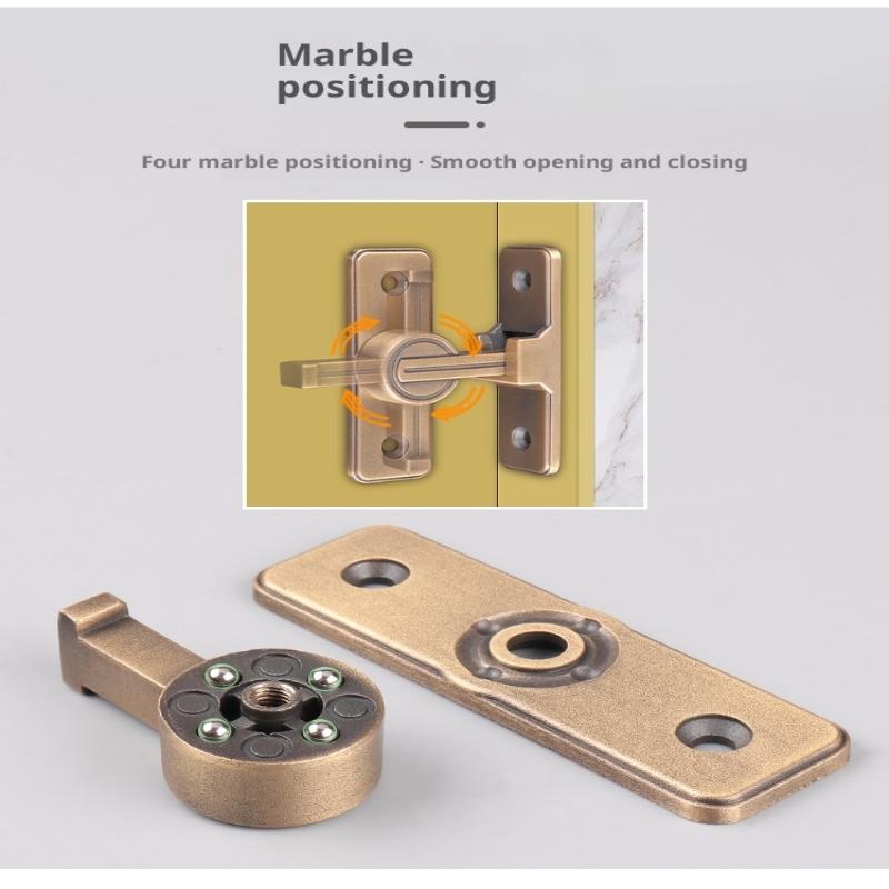 Door Lock Zinc Alloy 90 Degree Sliding Door Latch Heavy Duty Barn Gate Bolt Protect Privacy Cabinet Closet