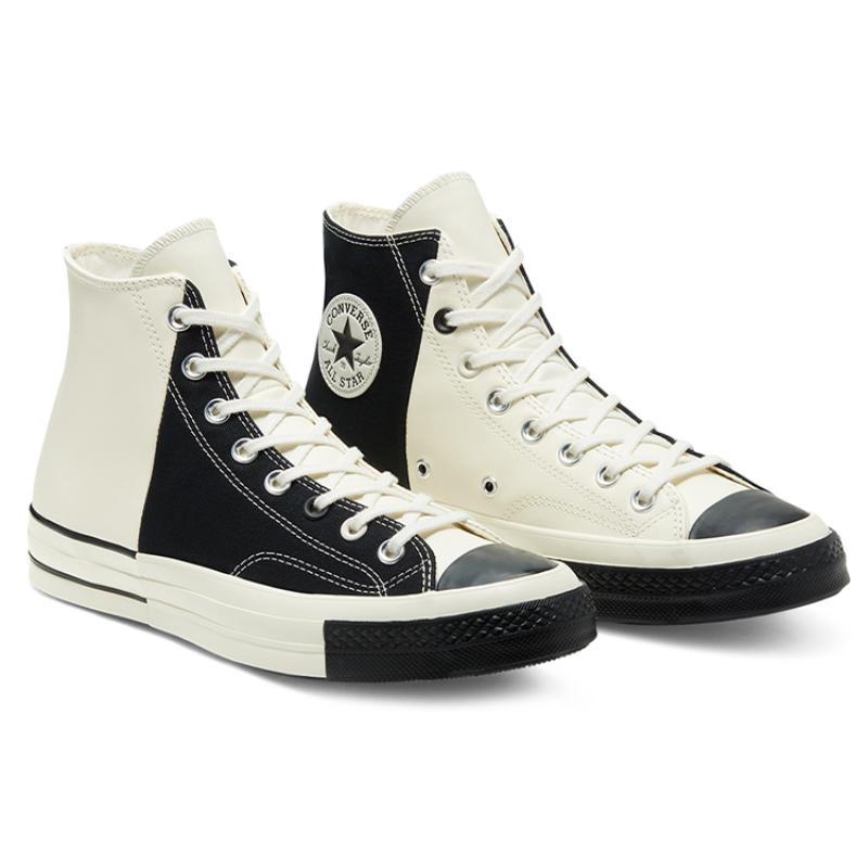 Converse 1970s Chuck Taylor All Star Comfortable and Versatile Durable and Lightweight High Top Canvas Shoes Unisex White & Black