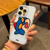 Dopamine Jelly Color 2-in-1 for Apple Case with Hanging Chain Phone Case and Bracket 14pm Cartoon Anti Drop Phone Case