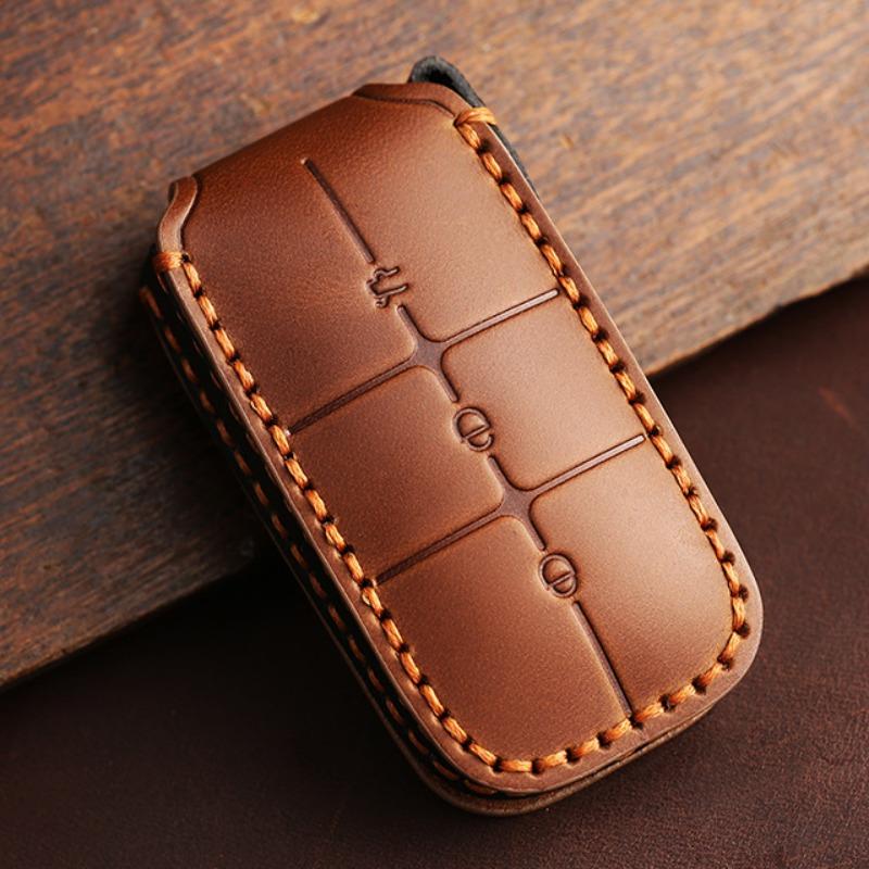Leather Car Key Cover Keychain Holder Case Protector for Geely Galaxy L7 2023 L6 MAX 1.5T Plus AIR PRO 3 Buttons Smart Remote