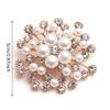 Women's Fashion Brooch Imitation Pearl Rhinestone Inlay Wedding Pin Jewelry Gift Exquisite Shiny Design for Wedding Dresses Formal Outfits