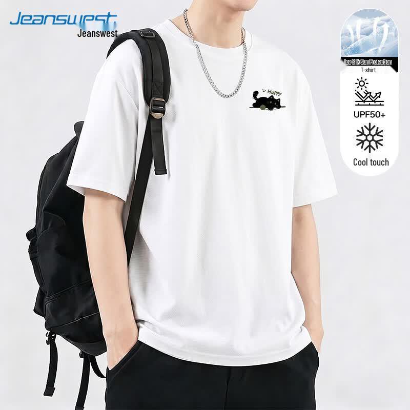 Jeanswest Men's Ice Silk UV Protection Casual T-Shirt
