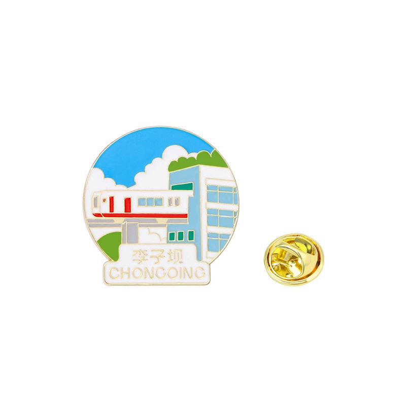 Merchandise Chongqing Tourist Attractions Brooch, Liziba Jiefangbei Yangtze River International Hongya Cave Yangtze River Cableway