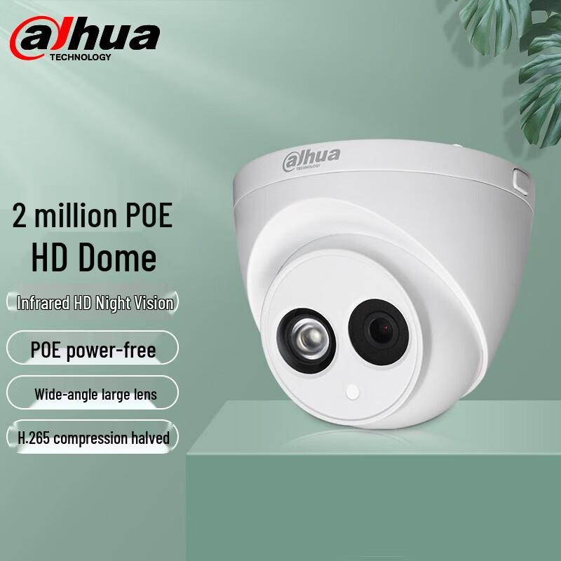 

Dahua 2MP PoE Infrared Dome Security Camera
