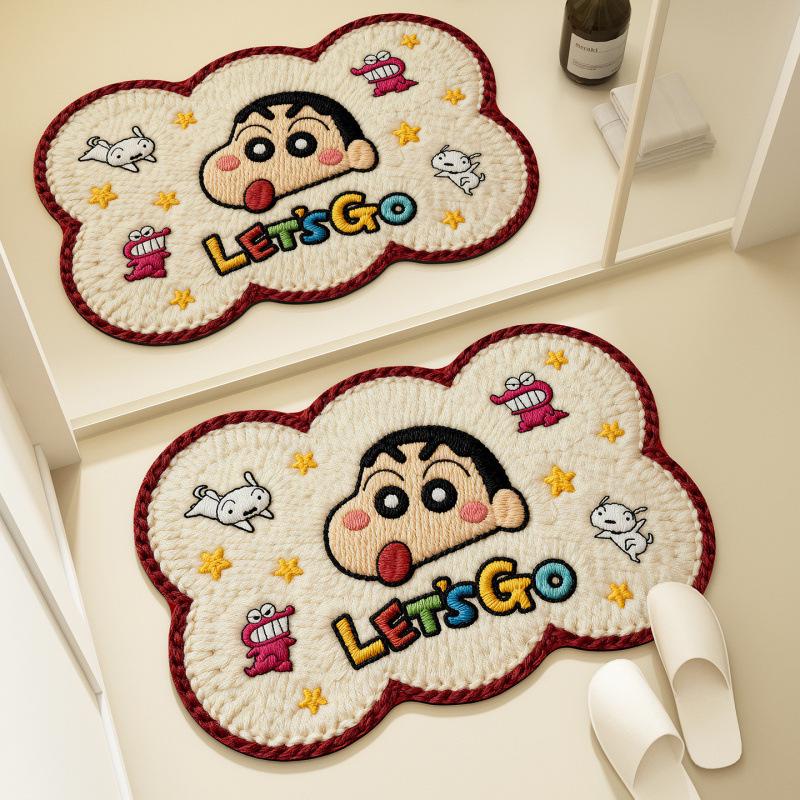 Quick-Dry Cartoon Diatom Mud Bathroom Door Mat – Absorbent & Non-Slip