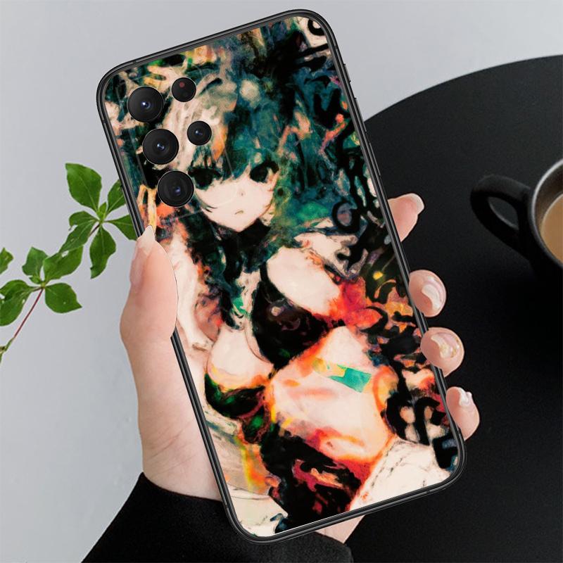 Phone Case For Samsung A17 A55 A16 A56 A35 A15 A53 A54 A33 A34 A25 A05S A52 A52S A07 A26 A06 Japanese angel girl Drawing