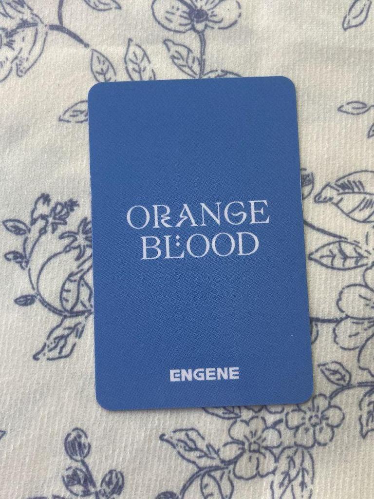 [USED] Jungwon ENHYPEN ORANGE BLOOD Sanok Trading Card