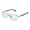 Gucci Optical Glasses [Available Prescription] Sign Series Metal Light Ruthenium Color 55 Glasses Case (random Size and Color) + Glasses Cloth