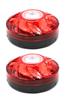 Tropchou LED Warning Lights, Magnetic, Flashing, Rotating, Battery-Operated, AA Battery, Waterproof, Anti-theft, Set of 2