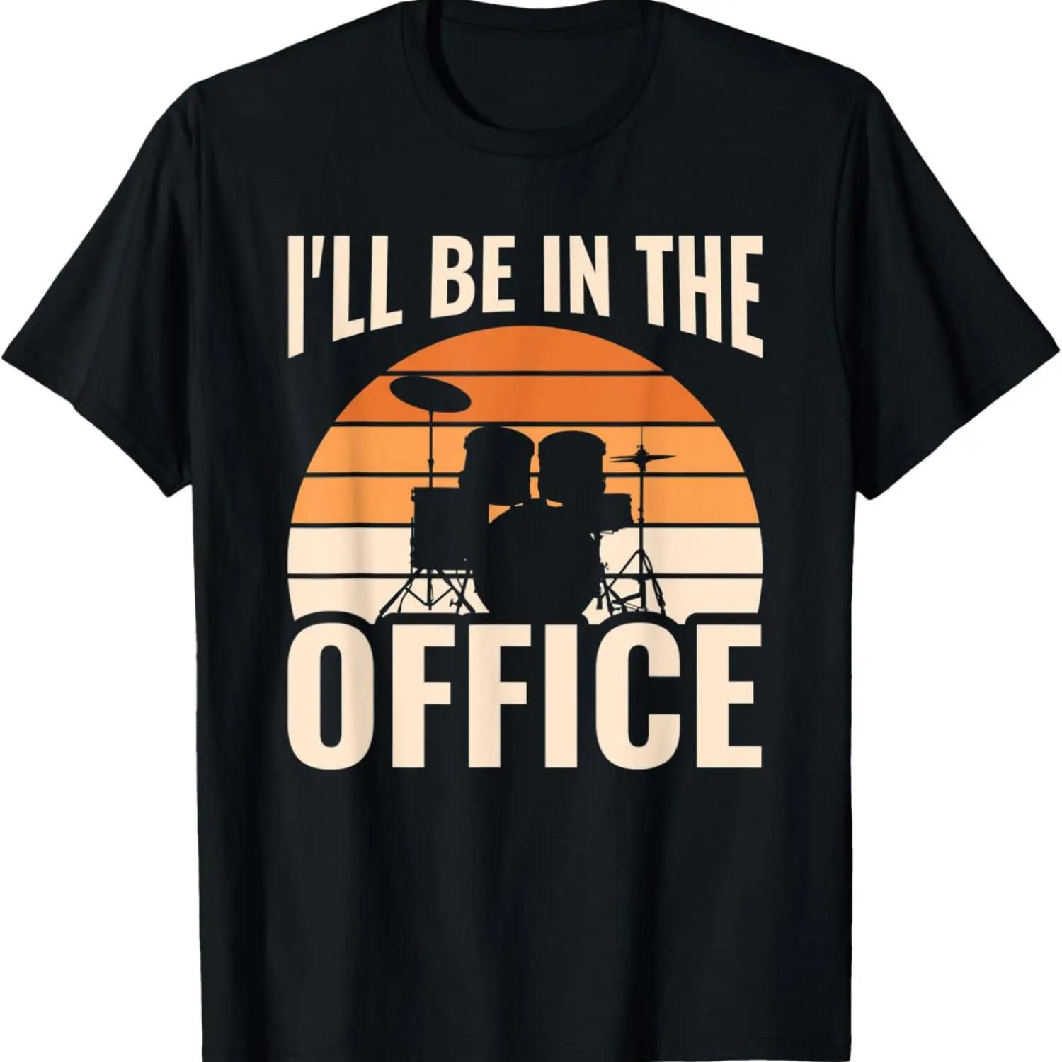 Retro Drumming Instruments For Drums Lovers Drumming Circle T-Shirt (2) S