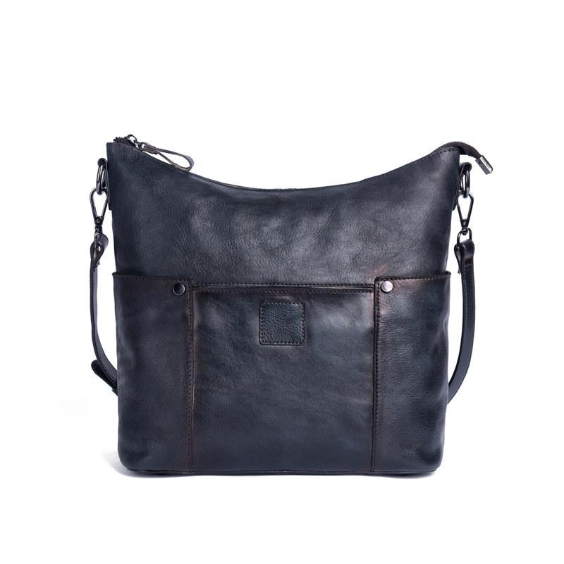 Vintage Design Shoulder Bags for Men Women Genuine Leather Crossbody Messenger Bag Fashion Zipper Purse GZW
