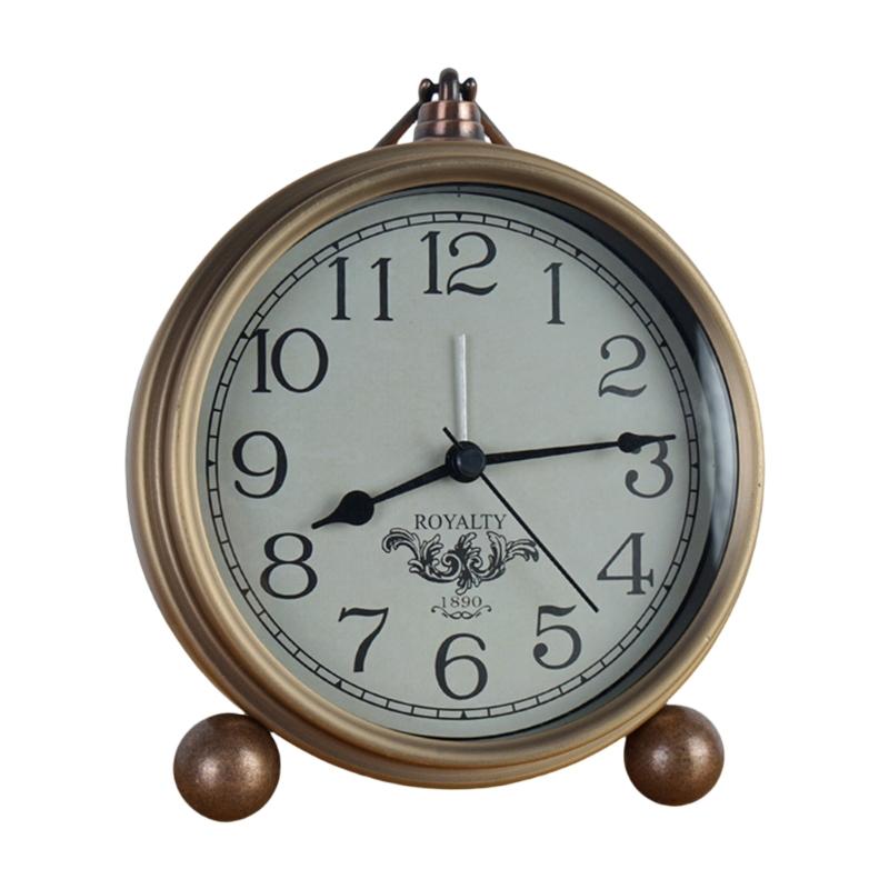 Elegant Metal Clock for Home Decoration Quiet and Battery Powering with Vintage Designing Exquisitedly