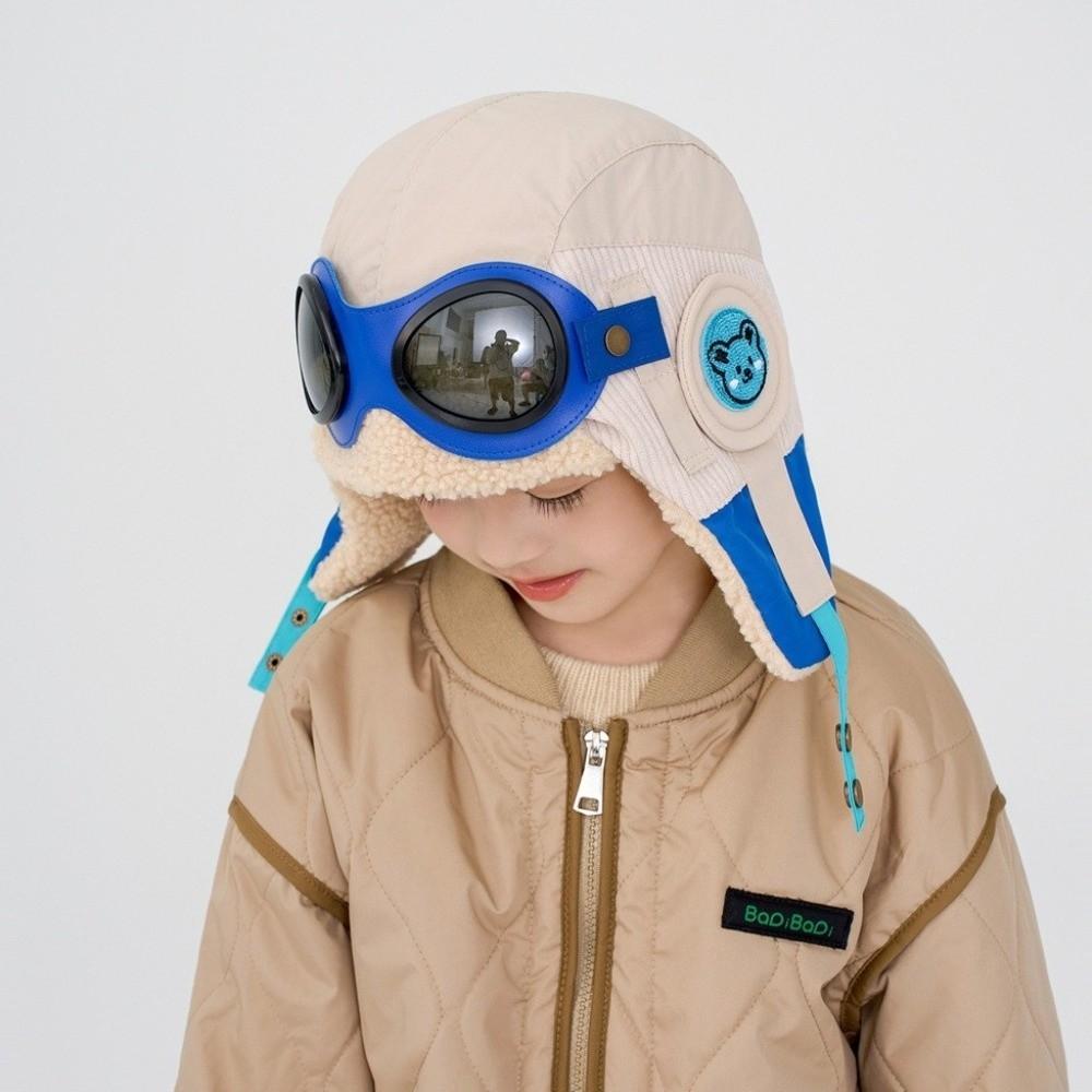 Cold Proof Pilot Hat Cute Cartoon Warm Hat Fashion Ear Protection Cap  Winter