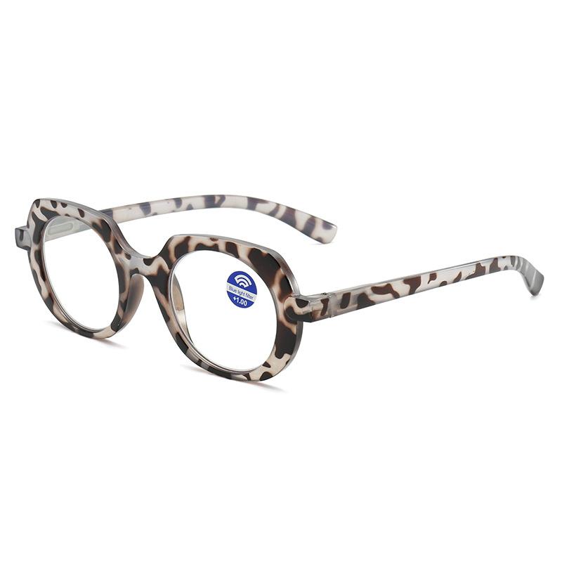 

New Retro Reading Glasses Men High-End Oval Eyewear Personalized And Classic Anti Blue Light Ready-Made Prescription Eyeglass +1 0