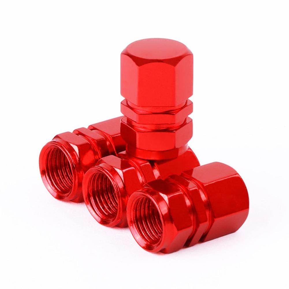 4pcs Aluminum Alloy Tire Valve Cap