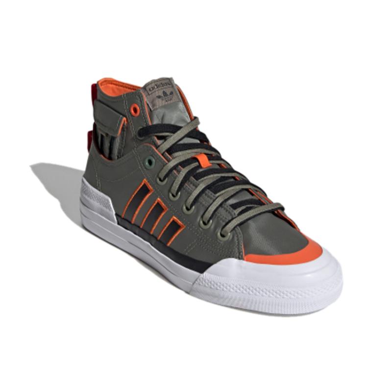 adidas Nizza Hi Dl 'Green White Orange' Sneakers GZ2655