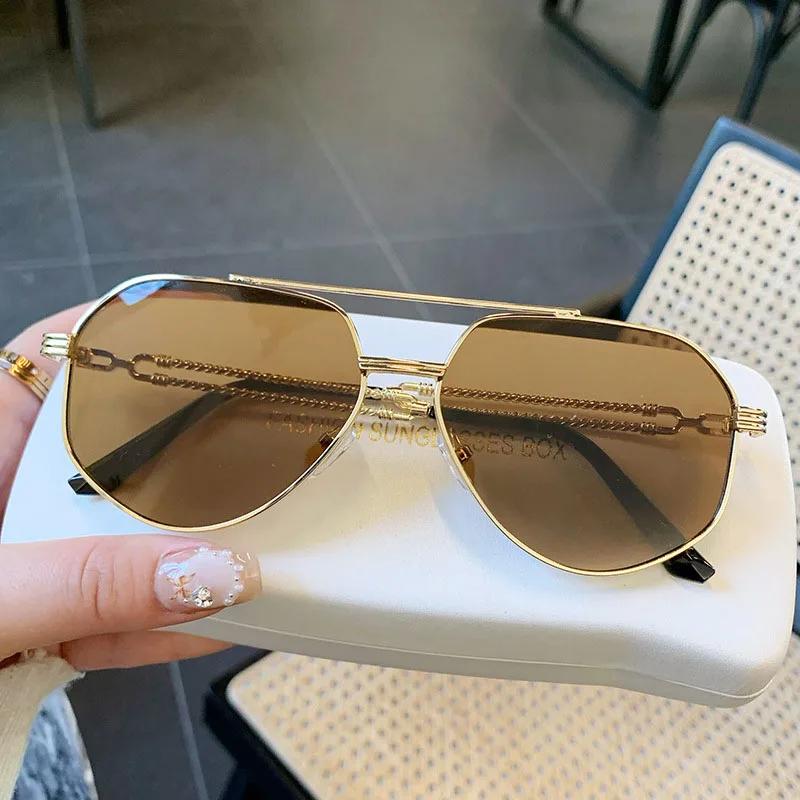 Lunettes de soleil Femme Tendance Vintage Designer Lunettes de soleil Homme Mode de luxe Lunettes Luxe Oculos Lunettes de soleil Femme Zonnebril