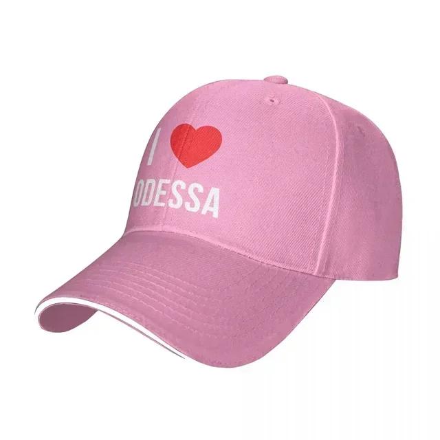 I Love Odessa Baseball Caps Hip Hop Peace Freedom Sandwich Hat Unisex Style Adjustable Headwear Outdoor