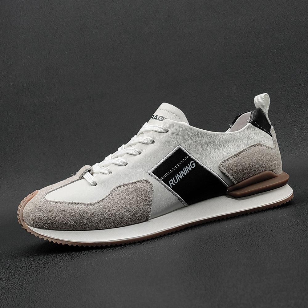 Leather casual shoes tide shoes running raw shoes sneaker tide 38