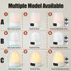 Touch Night Light Rechargeable 3 Color Dimmable Bedside Lamp Time Display USB LED Night Lights Ambient Soft Light for Kids Gift