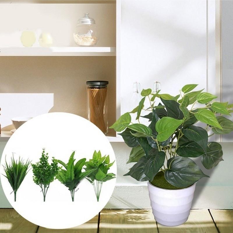 Artificial Leaves Branches Simulation Green Plant Home Decoration