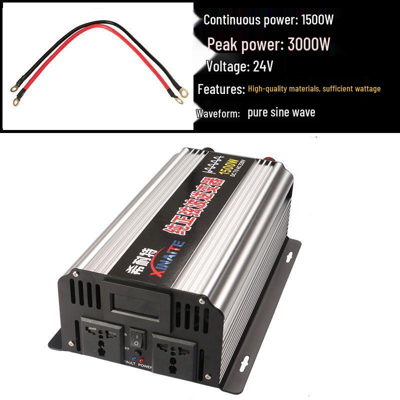 Pure Sine Wave Inverter 3000W/2000W/1000W, 12V/24V/48V to 220V for Car and Home Use