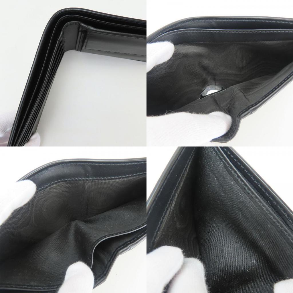 Used GUCCI Bifold Wallet 451266 King Snake Print GG Supreme Canvas Black Red Series