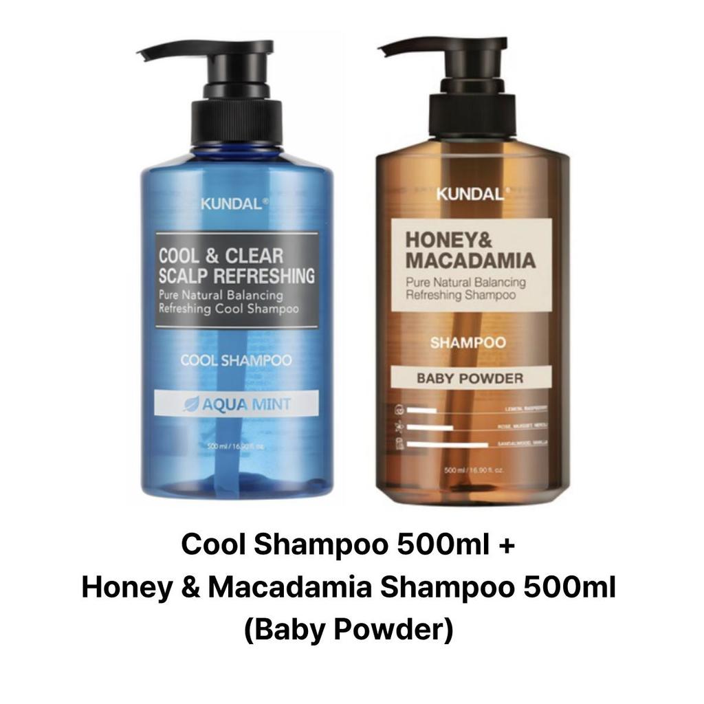[KUNDAL] Cool & Clear Scalp Refreshing Shampoo Aqua Mint (500ml / 1058ml)
