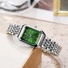 Minimalist Womens Square Quartz Watch With Alloy Case For Casual Office Wear