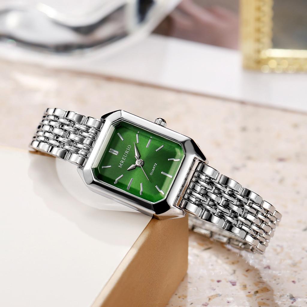 Minimalist Womens Square Quartz Watch With Alloy Case For Casual Office Wear