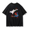 2026 New Marvel Fan SpiderUnisex Collaboration Cotton Printed Childrens Clothing Set Short Sleeves