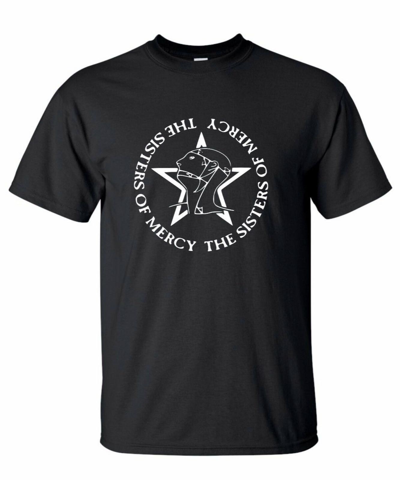 The Sisters of Mercy Logo T-Shirt Rock Goth Post Punk Free UK Delivery Black XXXL