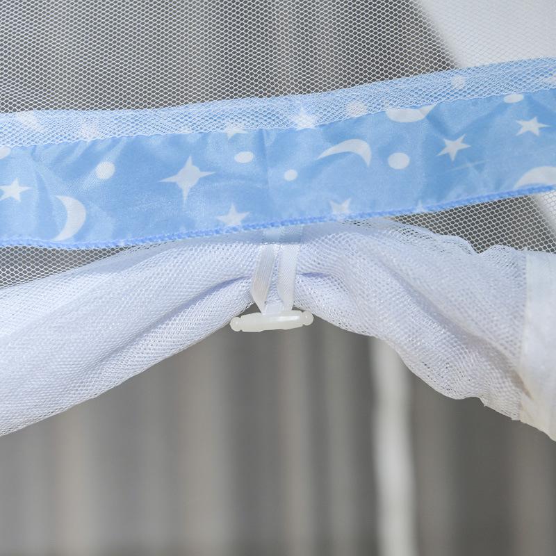 Mongolian Yurt Foldable Mosquito Net for Home & Dorm Bunk Beds - No Installation Needed