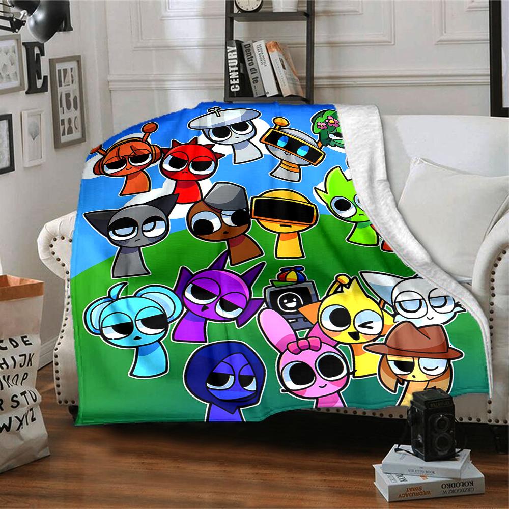 1pc SPRUNKI2 Blanket, Gift, for Men and Women, Soft Blanket, Good for Sofa Bed Couch Travel, Lightweight Flannel Blanket