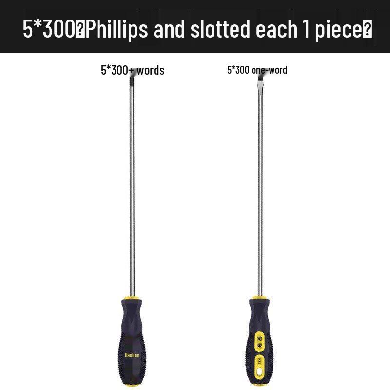 Industrial Grade Magnetic Phillips and Slotted Screwdriver Set - Super Hard, Compact Collection