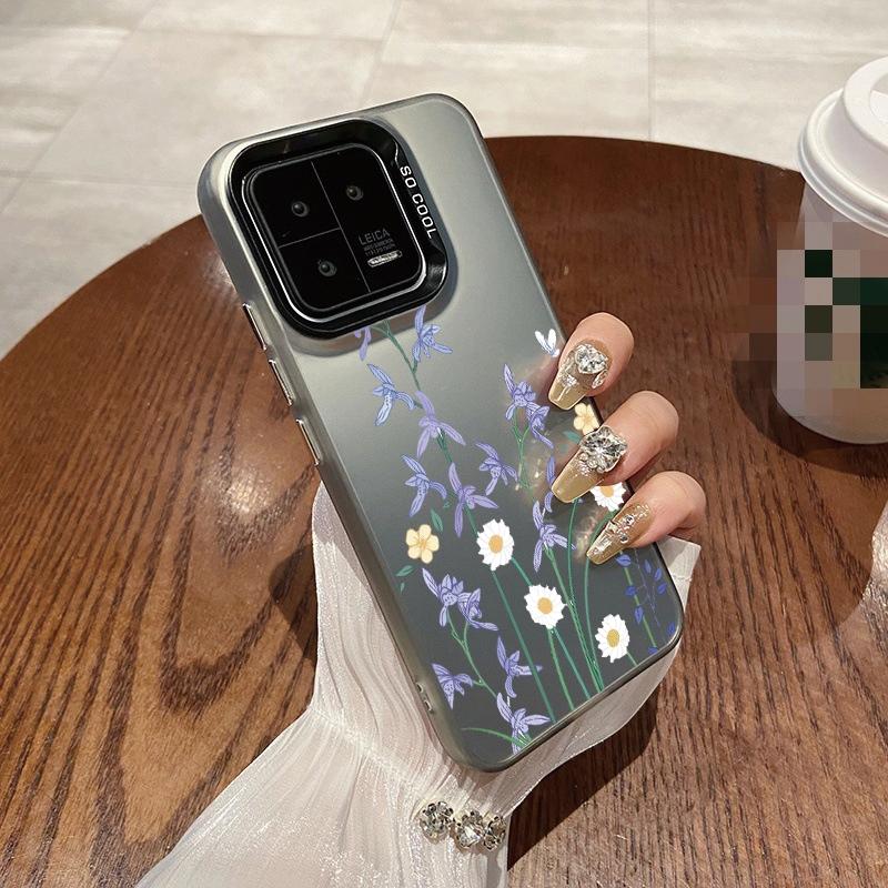 

Чехол с цветами для iPhone 16 Samsung A55 A35 A34 S24 FE Xiaomi Redmi Note 13 Pro 14C A3 Huawei Honor 200 противоударный бампер для телефона с защитой от царапин Samsung A54 5G