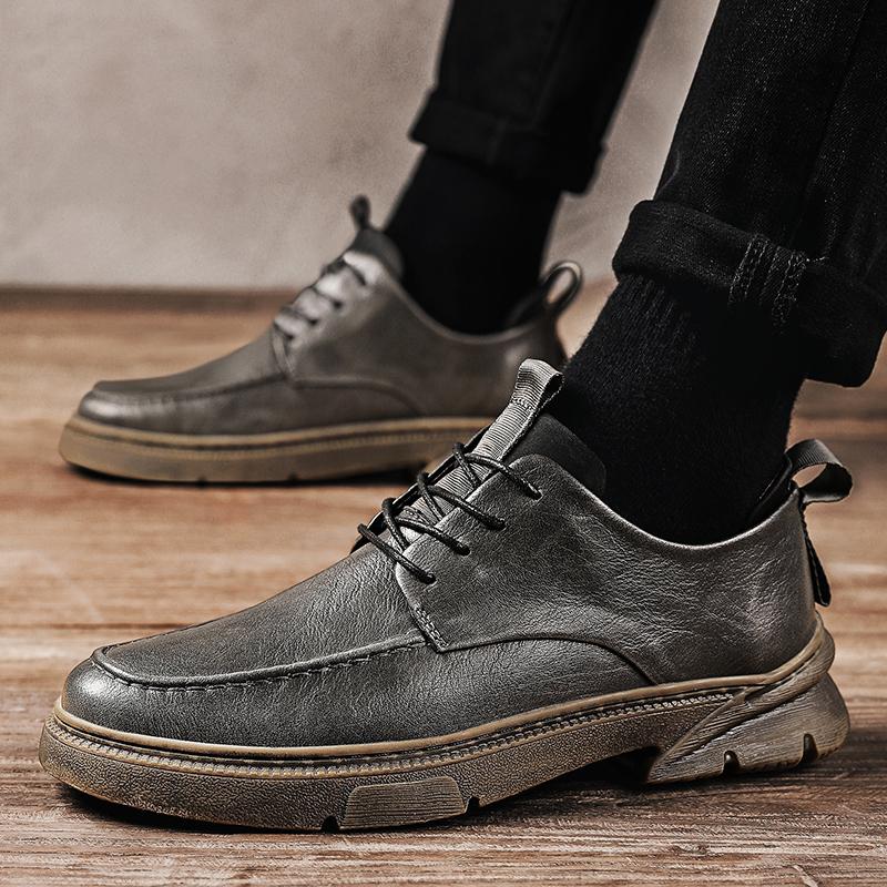 Fashion Business and casual men's leather shoes Minimalist and retro design styles Outdoor leisure street Fashiona adult shoes Hot