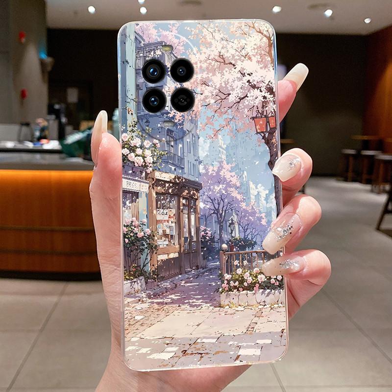 Casing For Huawei Nova 13 Pro Luxury Cute Cool Dragon Flower Pattern Soft silicone Phone Case Back Cover Transparent TPU Shell