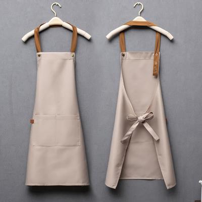 Professional Kitchen Apron for Men Women Waterproof Dustproof Adjustable Neck Apron Ideal for Cafes Salons Beauty Nail Work