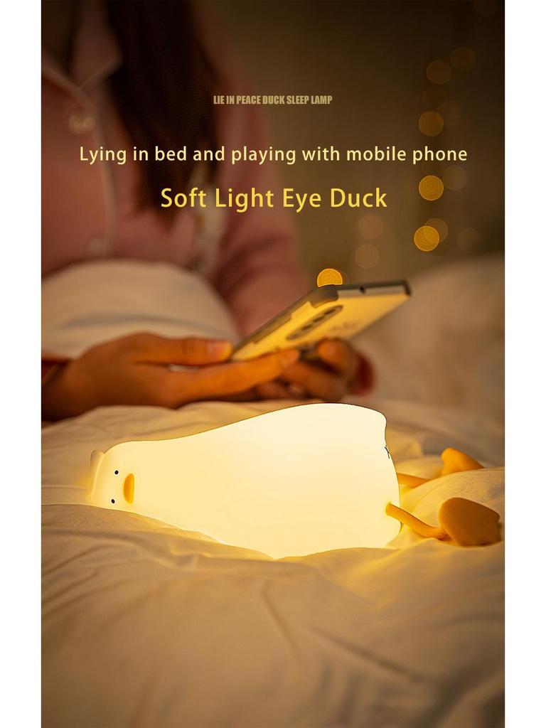 Duck Silicone LED Night Light & Phone Holder