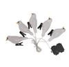 LED Solar Acrylic Bird String Lights - Outdoor Festive Decoration for Courtyard and Christmas Trees